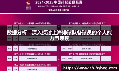 数据分析：深入探讨上海排球队各球员的个人能力与表现