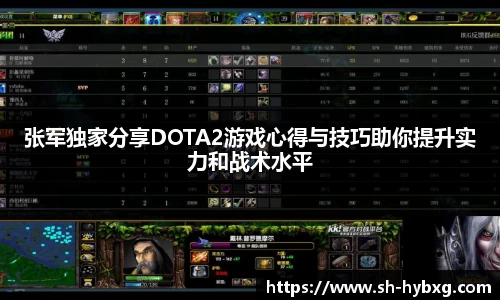 张军独家分享DOTA2游戏心得与技巧助你提升实力和战术水平