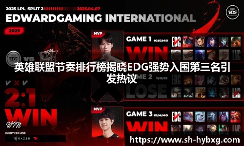 英雄联盟节奏排行榜揭晓EDG强势入围第三名引发热议